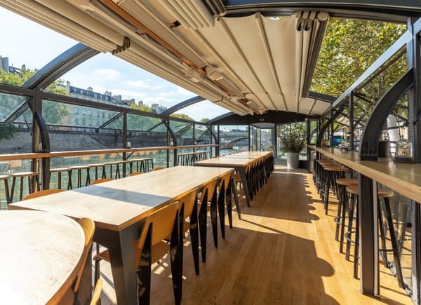 Les Maquereaux Rive Droite, Barge, Paris, Île-de-France, France